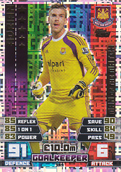 Adrian West Ham United 2014/15 Topps Match Attax Man of the Match #399